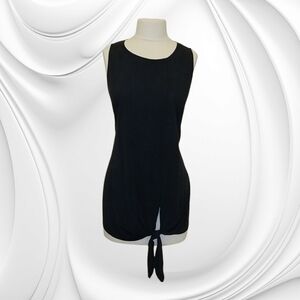 Time and Tru Dark Grey Sleeveless Tie-Front Top *11.8